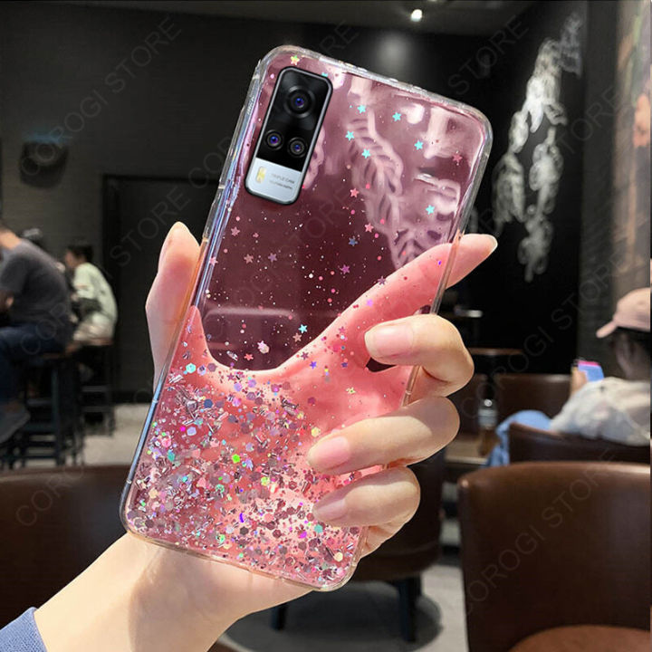 Glitter Vivo Y31 Back Cover For Girl Vivo Y31 (4g) Y51 (4g) Y51A