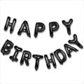 Honey Bee Birthday Foil Balloons Theme With Black Birthday Foil & Stars Foil Balloons. 