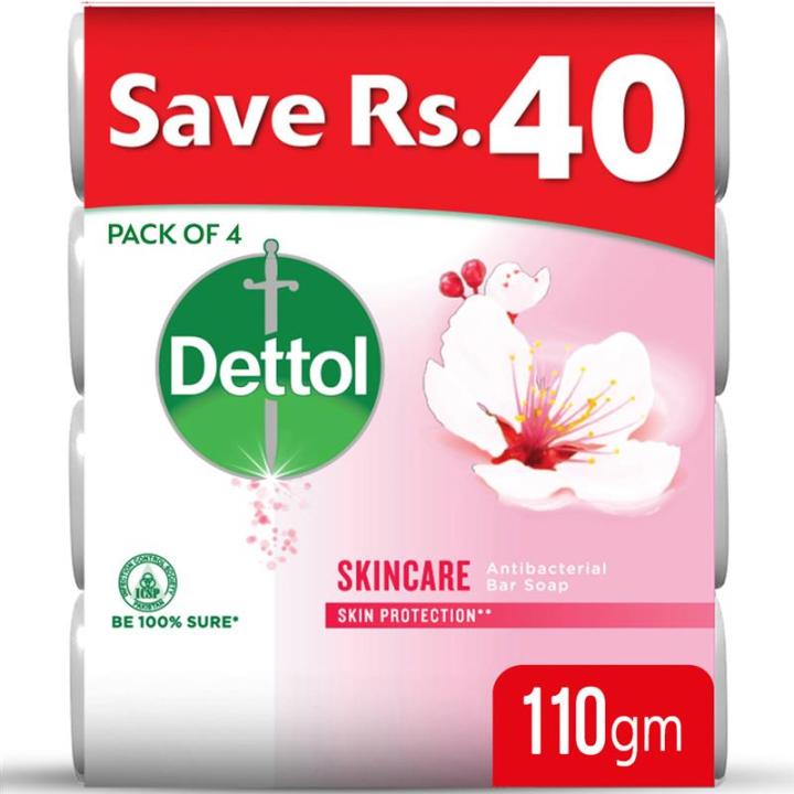 Dettol Soap Skincare 110gm - Pack of 4