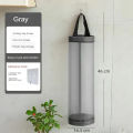 Portable Hanging Garbage Bag Dispenser, Mesh Woven Bag Holder, Wall Mount, Grocery, Kitchen and Toilet Organizer, Home Storage (2 piece set). 