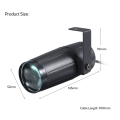 LED Light Beam Pinspot Lighting Spotlight Super Bright Lamp Mirror Balls Party Disco Stage Effect Projector Easy to Use Easy Install E -EU Plug. 