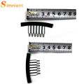 Wig Comb Clips Hair 6 Teeth Hair Extension Clips Stainless Steel Wig Clips Combs Snap Clips For Hair Extension Wig Accessories. 