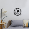 Wooden Birds Wall Decor Outdoor Wooden Wall Art, Birds on Branch Metal Bird Silhouette Wall Sculpture Wall Hanging Sign Wall Art Decor, Hanging Decorations for Patio Garden Porch Bedroom Bathroom. 