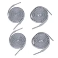 4X Trainers Plastic Tips 52.4 Long Grey Flat Wide Shoe Laces Strings. 