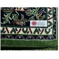 Al Haram Memory Foam Prayer Mat Green  Made in Madina  Janamaz/ Jai Namaz. 