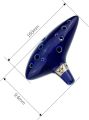 ZETONG Legend of Zelda Ocarina 12 Hole Alto C with Textbook and Protective Bag, Perfect for Beginners and Professional Performance. 