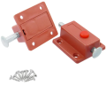 Cabinet Door Push to Open Plastic Metal Latch Bolt Lock, Push Button Spring Load Automatic Door Bolt Latches Lock,. 