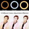 (STAND IS NOT INCLUDED) HOLA 26 CM 3 Modes Dimmable Ring Light  Fill Light With Mobile holder live streaming 26CM Light. 