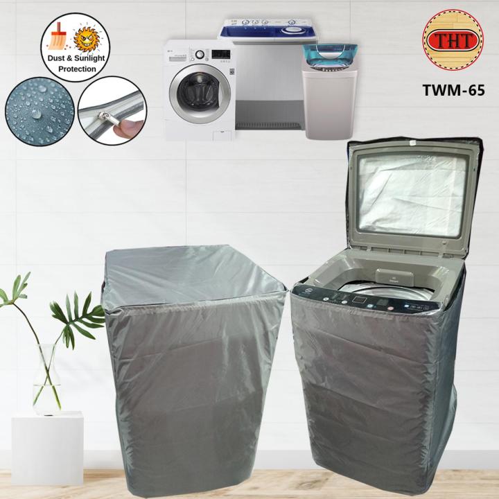 Stylish Automatic Washing Machine Cover 7 to 8 kg Made By Waster Proof Parachute Sunlight Protect Stuff