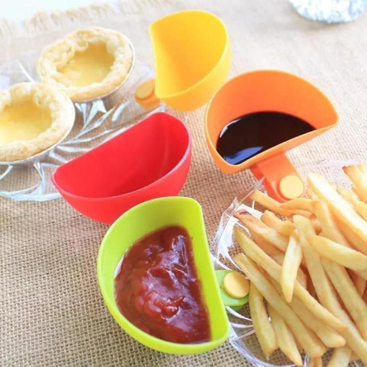 Ketchup Jam Dip Clip Cup Bowl 4 Pcs - MS