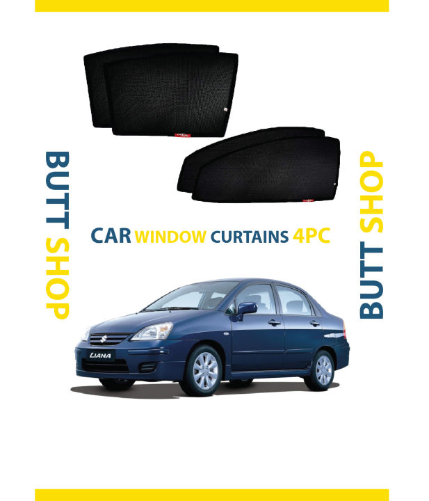 SUZUKI%20LIANA%20SUN%20SHADE%20/%20WINDOW%20CURTAINS%20(DARK)%20BLACK%204PCS%20-%20Image%202