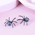 Dark Stud Earrings Trendy Black Spider Earrings Vintage Studs Punk Earrings for Halloween Women Party Costume Holiday. 