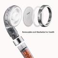 Shower Head, Handheld High Pressure Filter Filtration Stone Stream Showerhead Water Saving Ionic with 3-Way Shower Modes for Dry Skin & Hair by Nosame. 