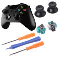 7 in 1 Repairing Kit for Xbox One Controller 3D Analog Joysticks Replacement with Thumbsticks Cap Torx T8 T6 Screwdrivers Repair Tool Kit. 