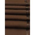 Pure Dark Brown Suit Of Washing-Wear Unstitched Fabric For Men (shalwarkameez). 