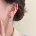 Elegant Cloud Drop Earrings for Women Kawaii Crystal Rain Cloud Earring Aesthetic Cute Zircon Raining Dangle Earrings Jewelry. 