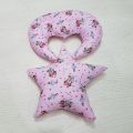 6 Pieces Baby Bedding Set With Net And Pillow / Baby Bed set with Play Gym & Toys Round shape In Cotton Stoff  In ( Blue & Pink Color ) By Fashion Galaxy. 