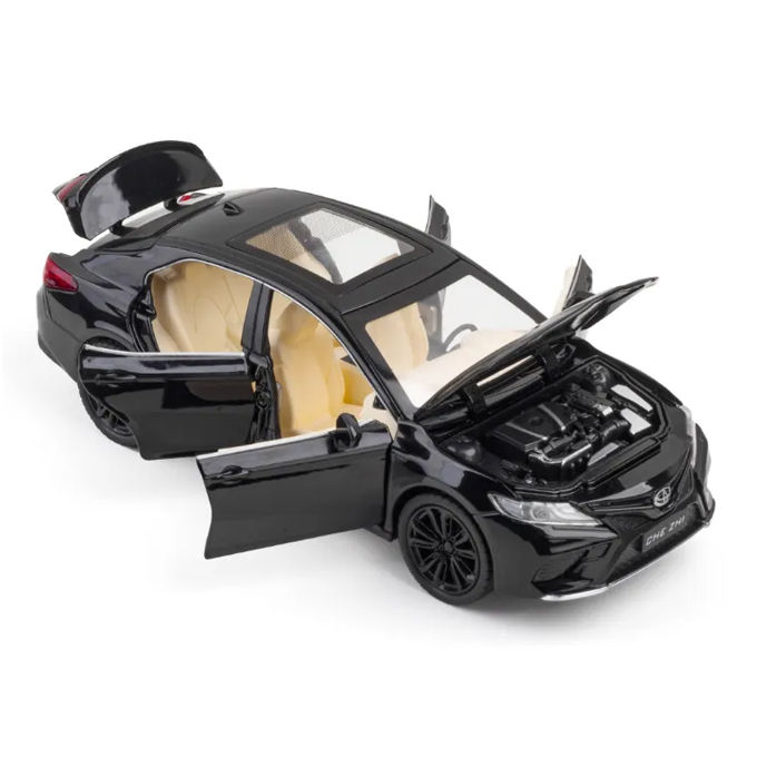 New Toyota Camry Model Metal Car For Kids Black 1:24