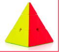Original 3x3 Pyramid Cube Sticker less Best Quality Fast Speed Triangular Magic Cube Smooth Educational Puzzle Toys. 