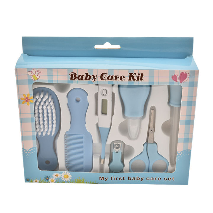 MiniMe%208Pcs%20Multi-Piece%20Baby%20Care%20Kit%20Newborn%20Hair%20Nail%20Thermometer%20Beauty%20Brush%20Kit%20Scissors%20Comb%20Teether%20Function%20Child%20Toiletry%20Kit%20Baby%20-%20Image%203
