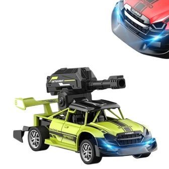 RC Gel Blaster Ball Shooter 4 Channel Car Toy Car With 1000 Gel Balls - 8 inches - Green