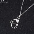 Jisensp Necklace Lucky Origami Penguin Necklace For Girls Lovely Vivid Animal Penguin Pendant Necklace Trendy Jewelry. 