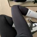 Knitted yoga tight fitting leggings summer thin women's shark pants Barbie pants for external wear. 