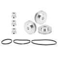 20 Teeth / 60 Synchronous Wheel 8mm Bore + 2GT‑200/280/400/mm Timing Belt. 