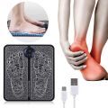 Ems Foot Massager - Electric Foot Massager Mat Fo - Muscle Stimulation Foot Massager Pad For All - Folding Portable Feet Massage Machine, Electric Viberator for women an men USB Rechargeable. 