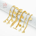 Grace Wholesale Factory Price 18K/24K Gold Plate Watch Bracelet Mens Bracelets Dubai Gold Bracelet. 