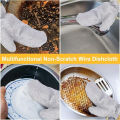 Reusable Waterproof Dishwashing Gloves – Heat-Resistant Kitchen Cleaning Gloves, Silver,. 