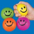 Happy Smiley Stress Reducing Hand Pressable Smile Soft Ball Smiley Face Stress Ball Stress Relief Balls, Hand Exercise Therapy Balls Squeeze Balls Strees Relief Ball Pack Of 3. 