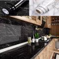 60x200cm high quality marble sheets self adhesive stylish wallpaper stickers PVC sheet sticker aluminium foil paper wooden design wallpaper heat resistant water oil proof for floor walls kitchen. 
