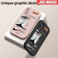 JIUMOO For iPhone X iPhone Xs Case Fashion Simple Boy Thin New Design Leather Soft Back Cover Camera Protect Cases Shockproof Casing. 