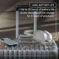 Sony WH-1000XM5 Wireless Industry Leading Headphones with Auto Noise Canceling Optimizer, Crystal Clear Hands-Free Calling, and Alexa Voice Control, Black. 