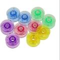 PLASTIC BOBBIN 25*Universal Sewing Machine Metal Bobbins Clear Plastic Bobbin Spool Storage Box. 
