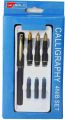 Calligraphy Ink Pen Set 4 Nib Set Sky Gold Genuine 22 Carat Gold Plated Nibs 1 Set. 