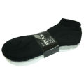 3 Pair Ankle Socks  - Plain Cotton Mens Short Male sock - black/white/gray. 