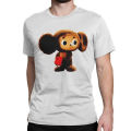 Cheburashka USSR Cartoon Character T Shirt Men Women Kawaii Retro Style T-Shirt Round Collar Tees Short Sleeve Clothes Summer. 