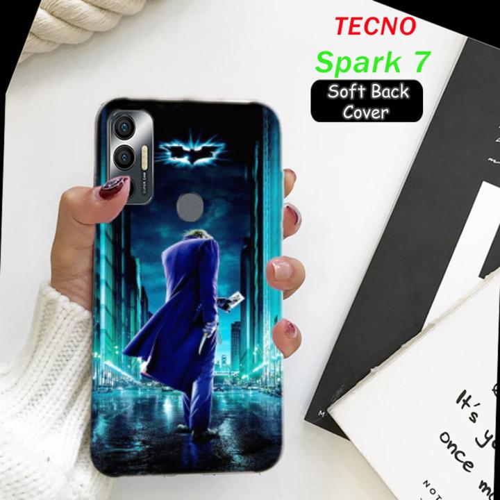 Tecno Spark 7 Cover Case  - The Joker 2Gud Soft Case Cover