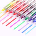 Snow white 626 highlighter color straight liquid marker pen marker pen multi-color pen student supplies ten colors optional. 