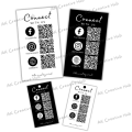 Customized Connect with Us Social Media QR Code Business Card. 