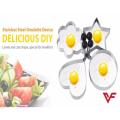 Fried Egg Cooking Mold Shaper 4 Pcs Stainless Steel Kitchen Pan cake Mould Ring. 