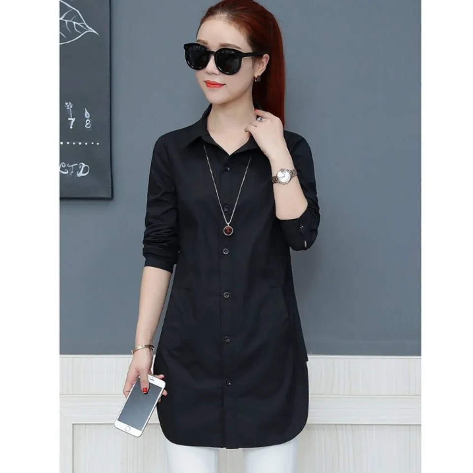 Long length t shirts for women hotsell