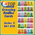 【ETOP】 (241-270)Animal Crossing New Horizons Amiibo Card For Switch 3DS Game Lobo Card Set Series(241-270). 