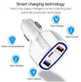 3 Ports Fast Car Charger Type C And USB Charger QC 3.0 With Qualcomm Quick Charge 3.0 Technology High Quality Car Charger. 