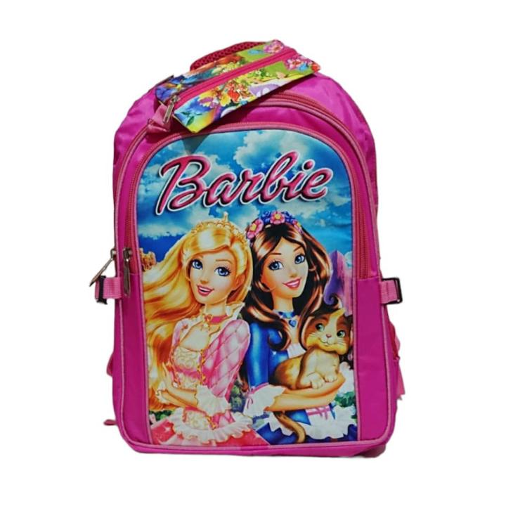 School bag for girls class 5 to 10 color pink