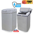 Washing Machine Cover 100% Waterproof & Dustproof - Sunscreen Protector with Zipper for Haier, Dawlance Washer & Dryer - Universal Fit for All Sizes & Models - Premium Quality, Heavy Duty - Home Essential. 