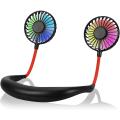 Hanging Neck Fan, Mini USB Rechargeable Dual Window Personal Fan Portable with Perfume Tank for Indoor Outdoor Traveling. 
