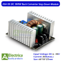 300w 20A CC CV Adjustable Buck Converter DC-DC Constant Current Constant Voltage Adjustable Step-Down Voltage Module 20A 300W for Solar Charge Controller LED Driver with ON/OFF Switch by Electrica. 